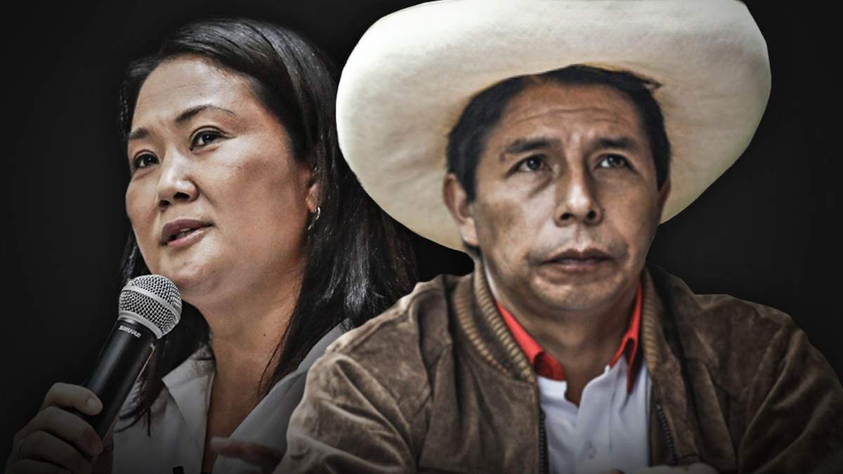 Pedro Castillo y Keiko Fujimori, candidatos a la presidencia de Perú: Fuente: (Twitter)