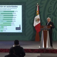 AMLO presume reducción en la percepción de corrupción en el gobierno