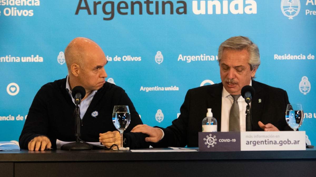 Alberto Fernández y Horacio Rodríguez Larreta. Fuente: (Instagram)