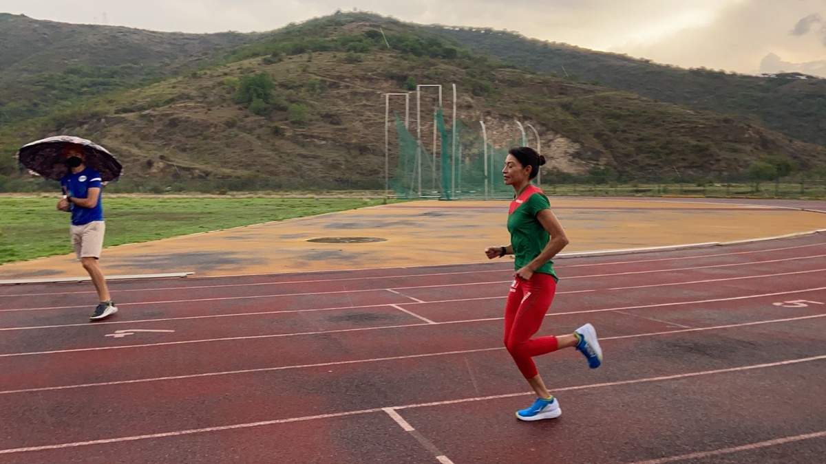 La corredora guanajuatense Laura Galván