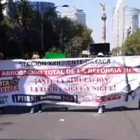 CNTE-Oaxaca realiza paro, bloqueos y marchas por Zapata y reforma educativa