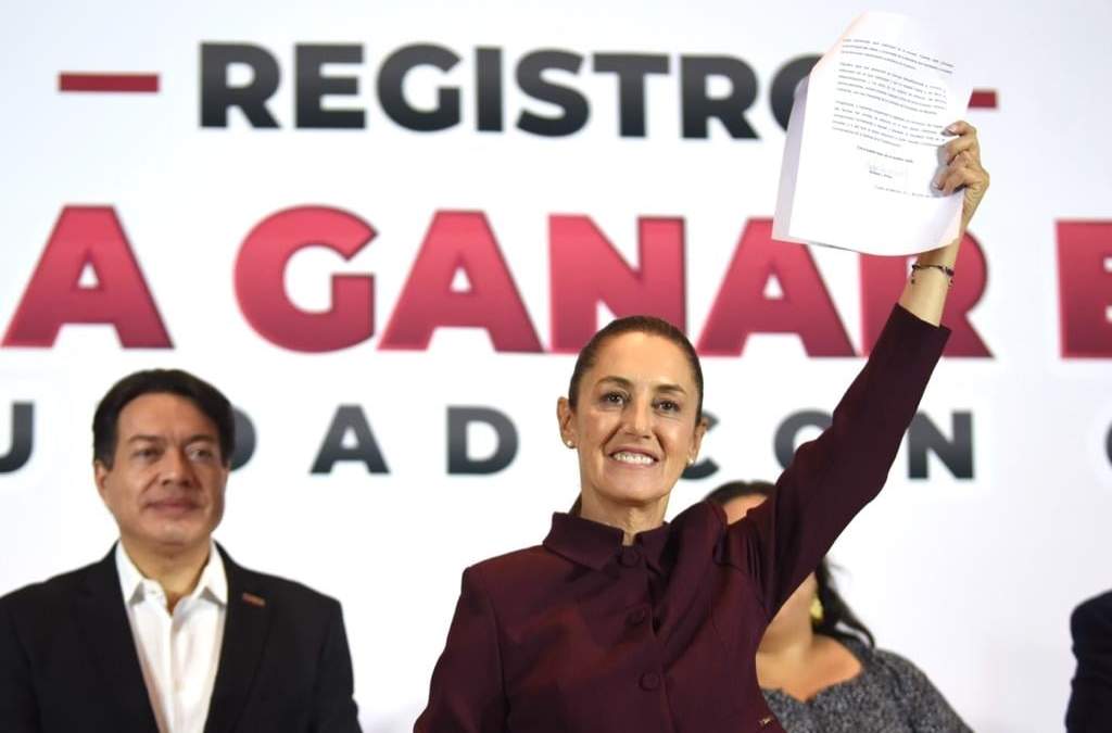 Claudia Sheinbaum formalizó su registro para contender por la candidatura de Morena a la Presidencia