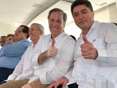 Meade se placea en Quintana Roo al lado de González Canto, señalado por imponer al ahora preso Borge