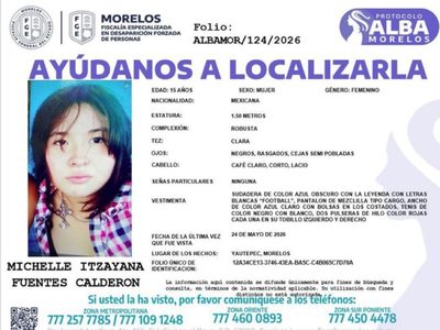 Hallan sin vida a Michelle Itzayana, estudiante de la UAEM que desapareció hace 11 días
