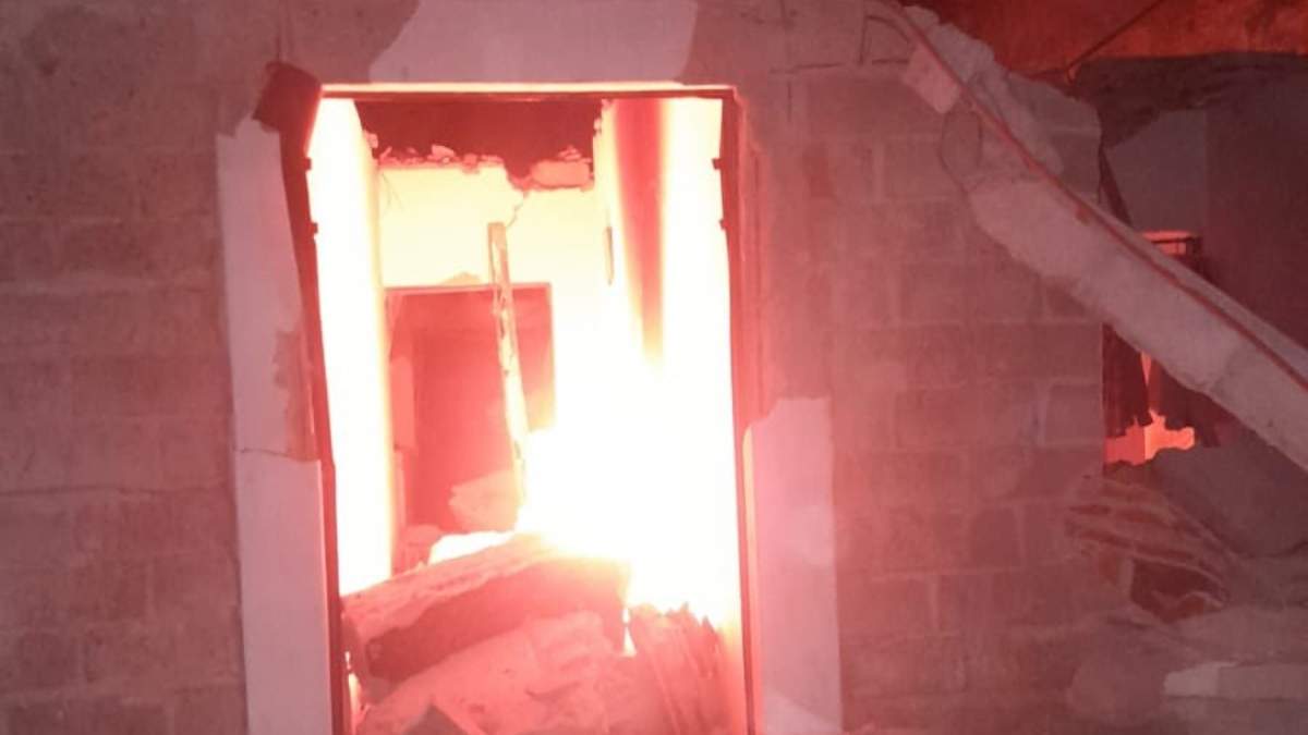 La vivienda destruida en la comunidad El Durazno