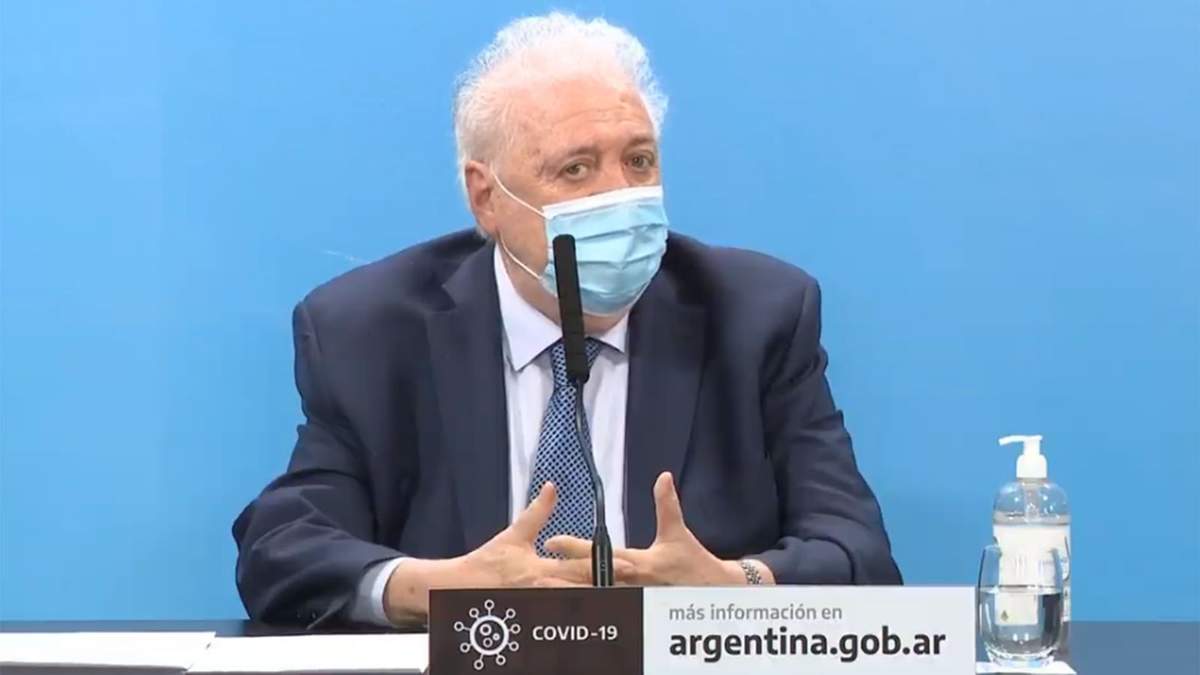 Ginés González García, ministro de Salud de la Nación. Fuente: (Twitter)
