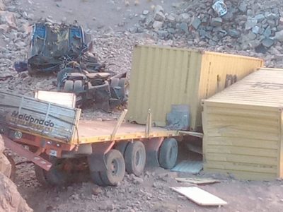 Un camionero murió tras desbarrancar en la ruta 7