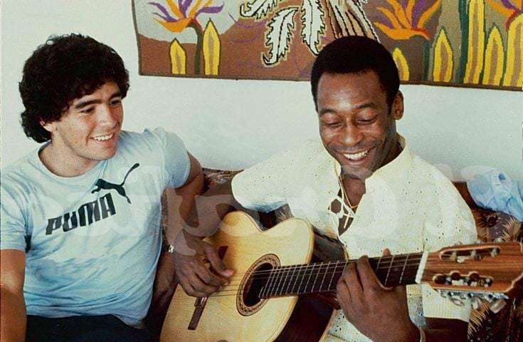 Maradona y Pelé