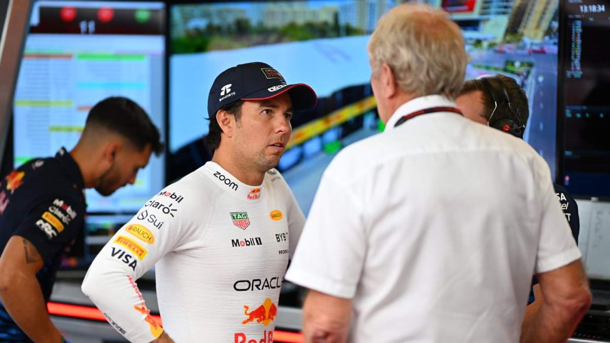 Checo Pérez. Fuente: (Getty)