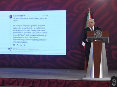 AMLO celebra que haya competencia en redes sociales con la llegada de Threads