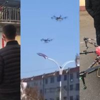 La tecnología y el coronavirus: China usa drones para medir la temperatura a las personas en cuarentena