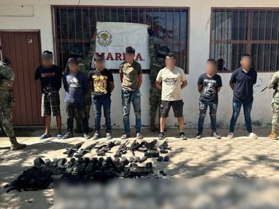 Capturan a siete integrantes de La Familia Michoacana en Coyuca de Benítez