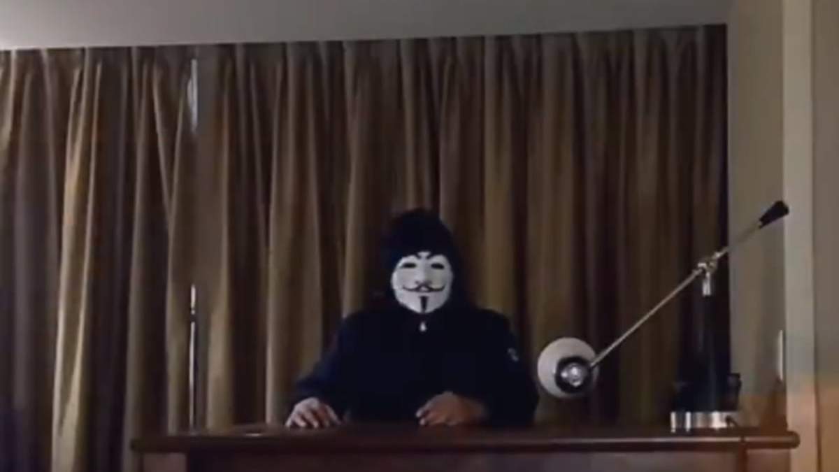 El video difundido por Anonymus México