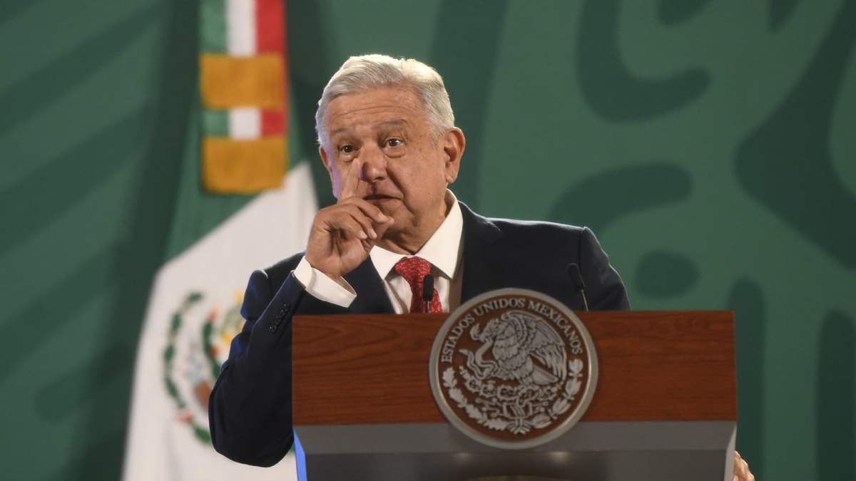 El presidente Andrés Manuel López Obrador en su conferencia matutina