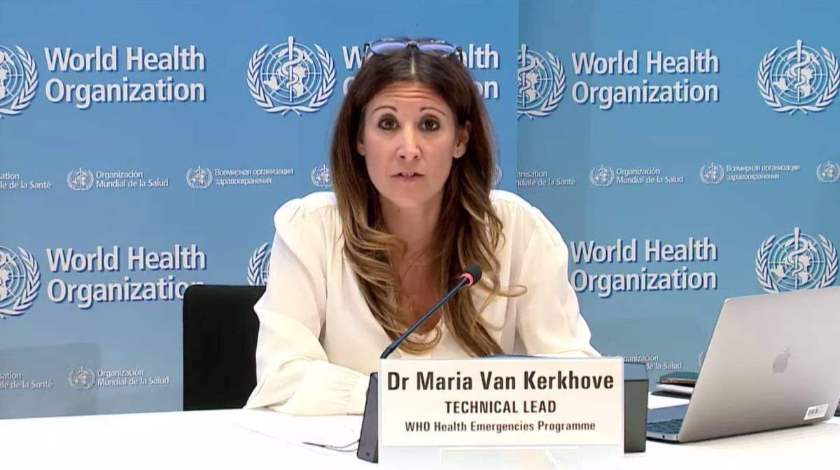 Maria Van Kerkhove, en la conferencia de prensa