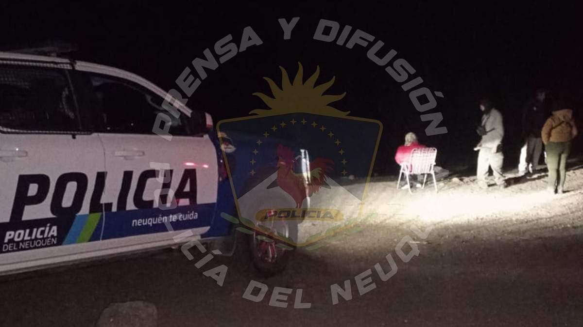En el operativo fueron sorprendidos pescadores furtivos. Fuente: (Policía de Neuquén)
