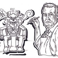 El artista Rodolfo Sousa y el regreso de Mictlantecuhtli al inframundo
