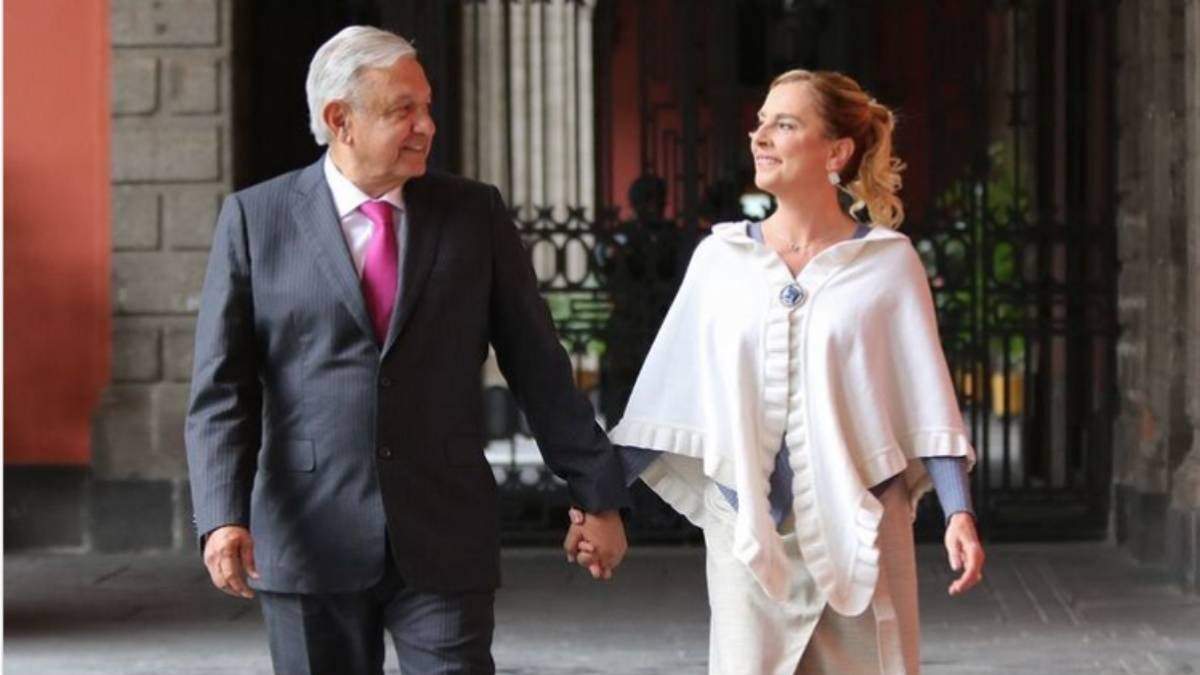 AMLO y la doctora Beatriz Gutiérrez Müller