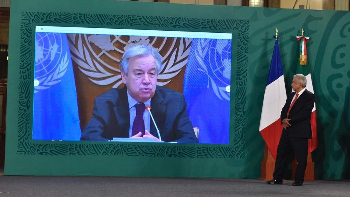 Guterres tuvo presencia virtual en la conferencia presidencial
