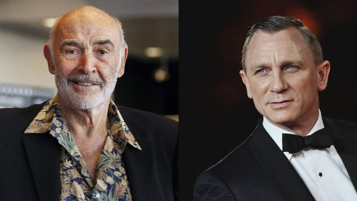 Sean Connery y Daniel Craig. Fuente: (Twitter)