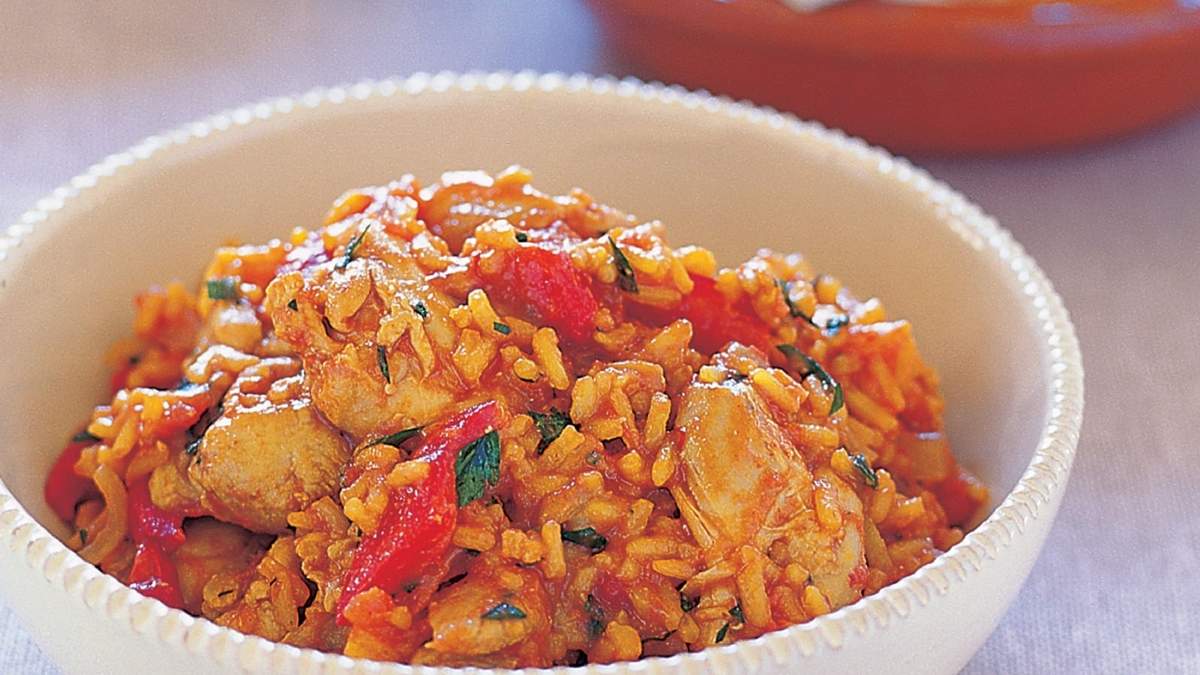 Pollo con arroz. Fuente: (Instagram)