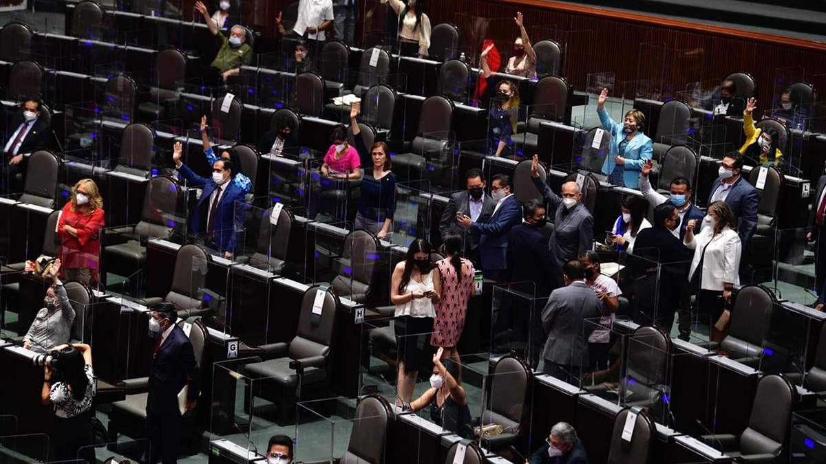 Sesión semipresencial de la Cámara de Diputados