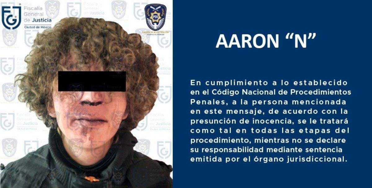 Aarón "N", detenido por matar a su madre y herir a su hermano menor de edad