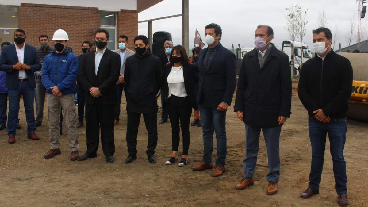 Omar Gutiérrez encabezando el acto en Zapala. Fuente: (Daniel Signorile)
