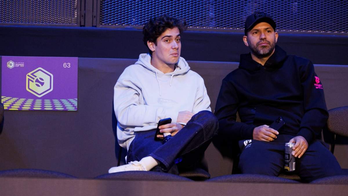 Franco Colapinto y Kun Agüero. Fuente: (X)