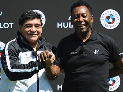 Pelé: la emotiva dedicatoria a Diego Maradona