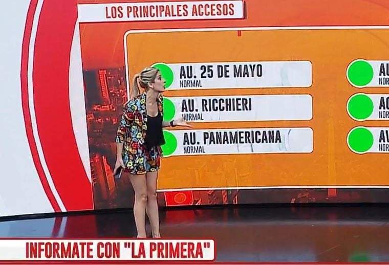 La onductora argentina Mariela Fernández, estalla en vivo contra la producción