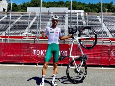 El mexicano Eder Frayre cruzó la meta en el lugar 39 en ciclismo de ruta