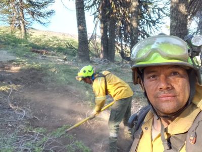 El brigadista Santiago Correa contó su experiencia al combatir los incendios en Aluminé