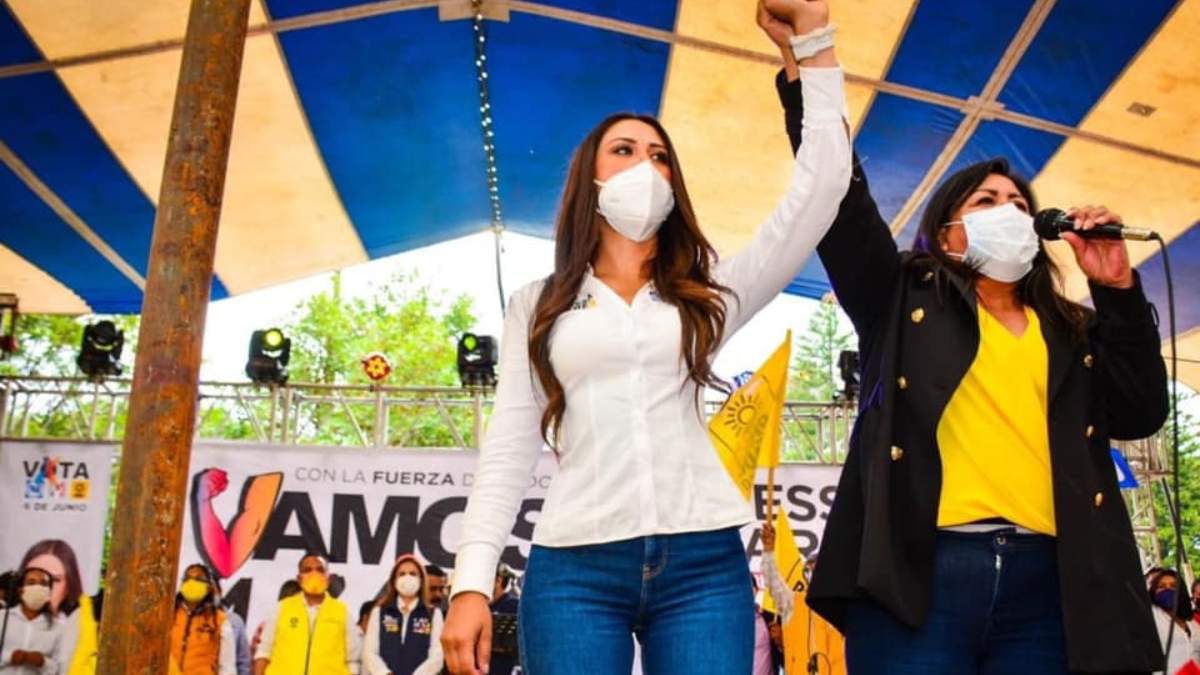 Vanessa Linares, candidata a la presidencia municipal de Ocuilan, Edomex por la alianza entre PRI, PAN y PRD