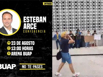 La BUAP cancela conferencia de Esteban Arce ante reclamo de alumnos (Videos)