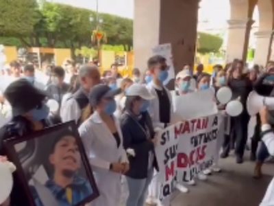 Universitarios de Celaya exigen seguridad tras el asesinato de cinco estudiantes de medicina