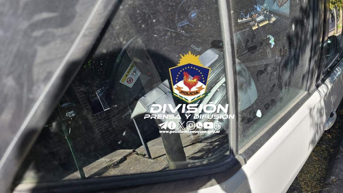 El niño permaneció durante 6 horas en la parte trasera del auto.  Fuente: (Policía de Neuquén)