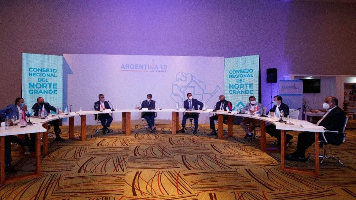 La cumbre entre los gobernadores del Norte Grande. Fuente: (Twitter)