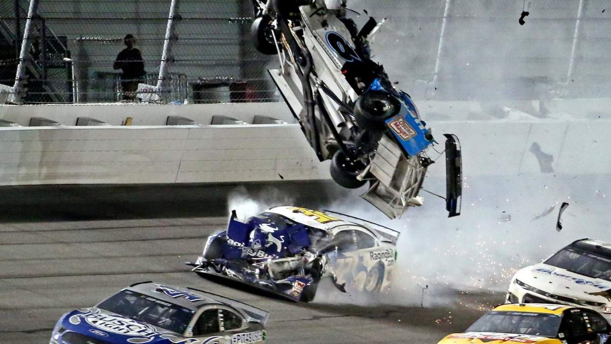 Accidente en Daytona. Fuente: (Twitter)