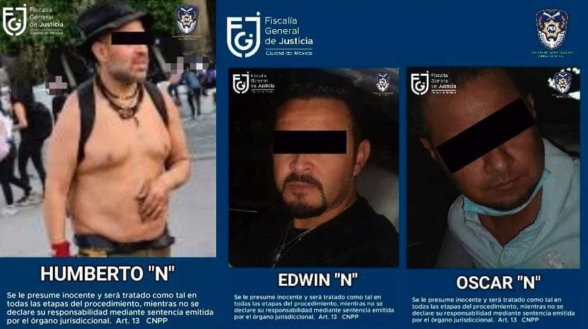 Tres de los detenidos