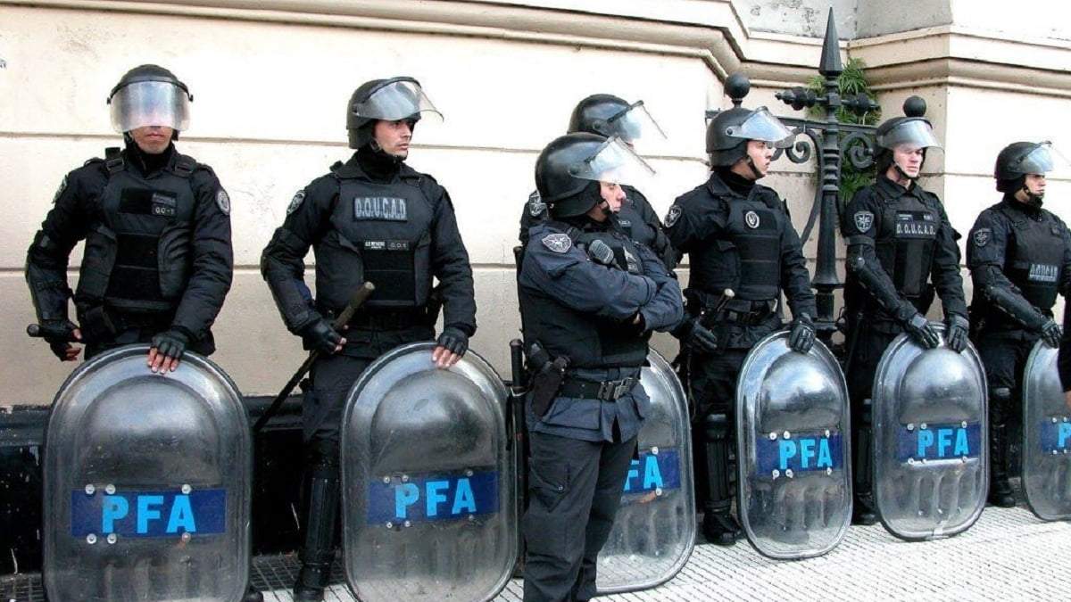 Policía Federal Argentina. Fuente: (Twitter)