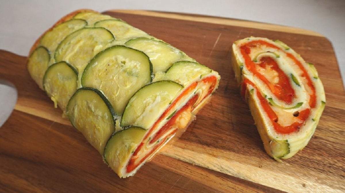 Rolls de zucchini. Fuente: (X)