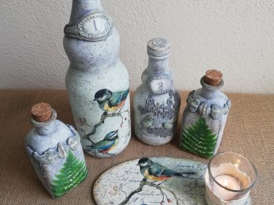 Con 1 botella de vidrio y argollas de tus cortinas viejas, hacé este proyecto ideal para regalar o emprender