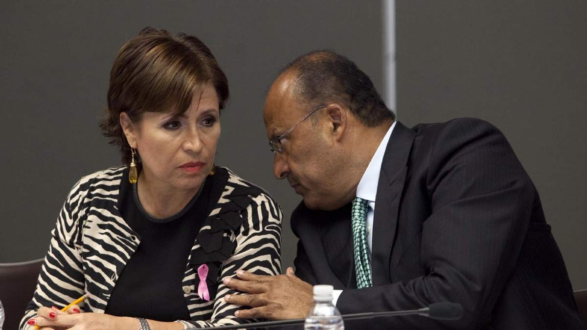 Rosario Robles y René Juárez