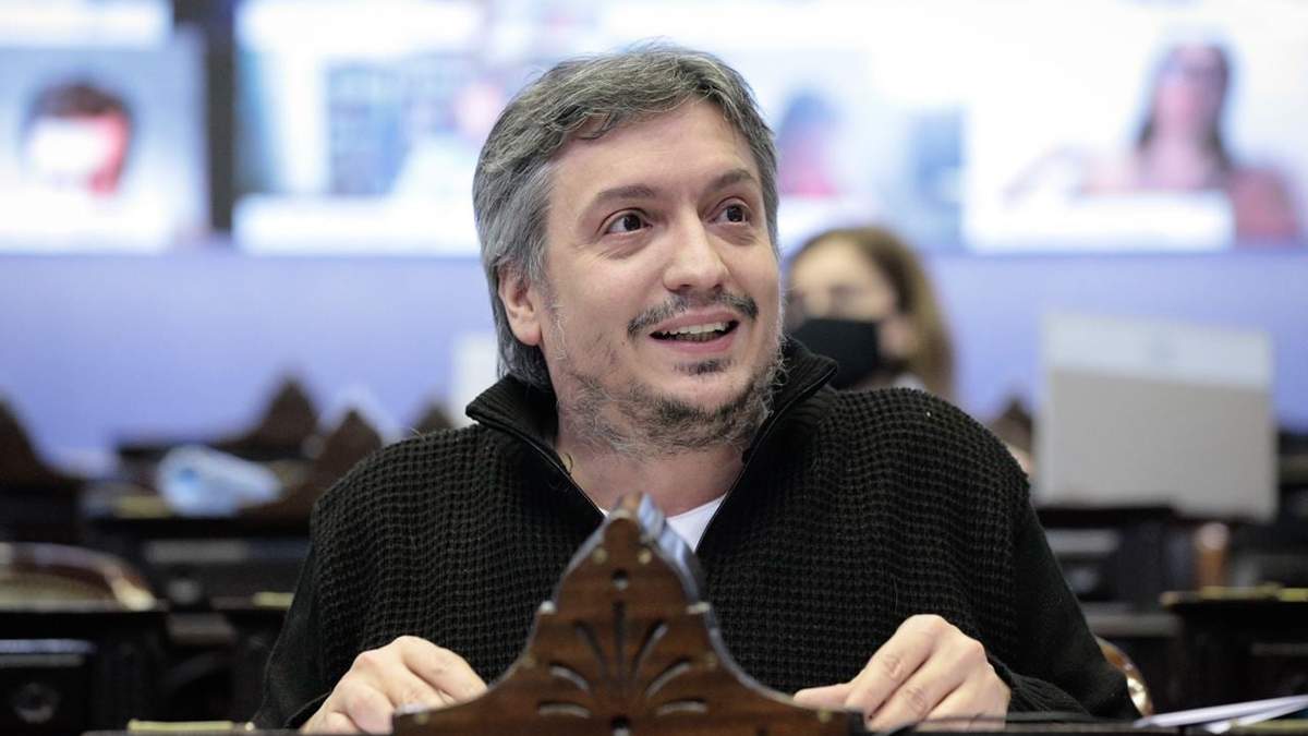 El líder del Frente de Todos en la Cámara de Diputados, Máximo Kirchner. Fuente: (Twitter)