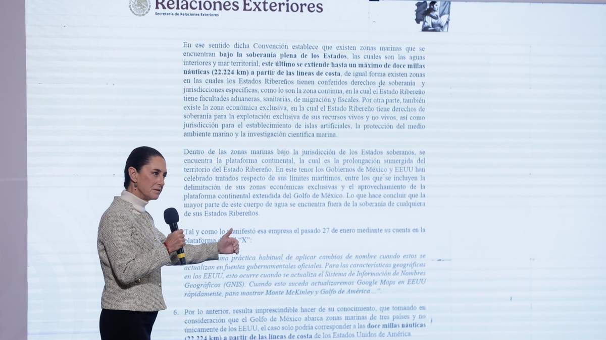 La presidenta mostró el contenido de la carta en la conferencia mañanera