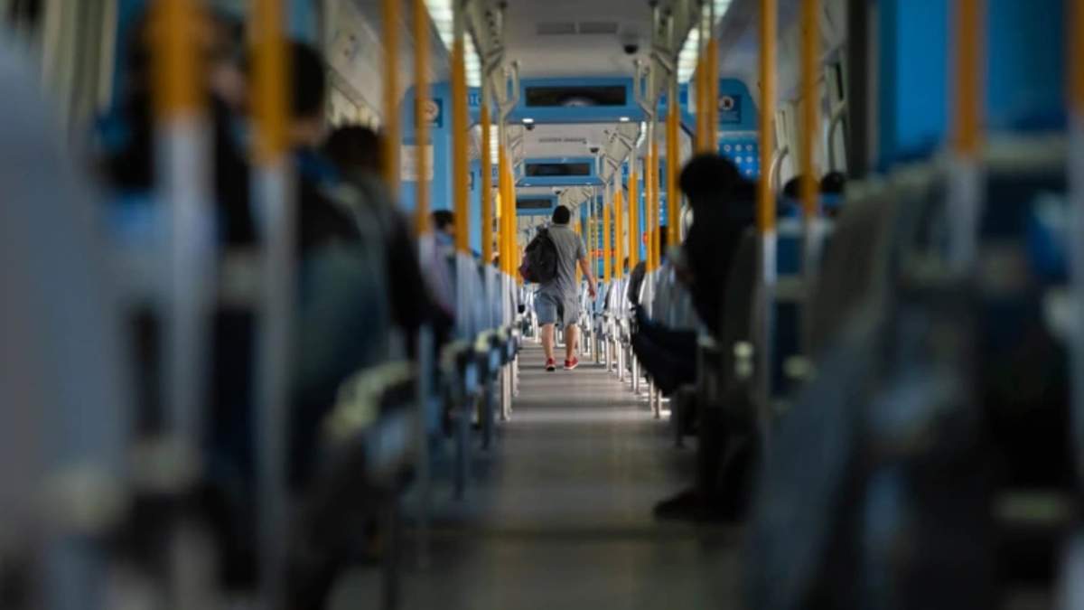 Coronavirus en transporte público. Fuente: (Twitter)