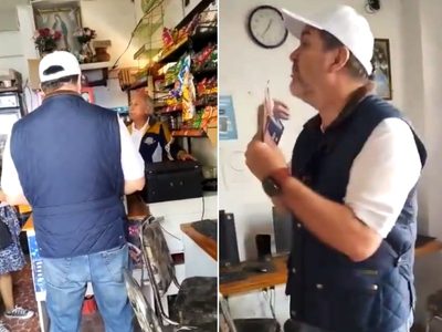 “¿Te puedes salir, por favor?”: dueño de café internet corre de su local al panista Federico Döring
