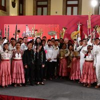 AMLO convierte la 'mañanera” en concierto de música oaxaqueña (Video)