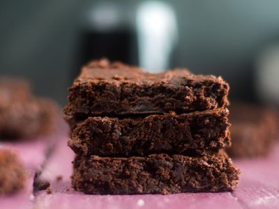 Brownie con vino tinto, sólo para muy golosos